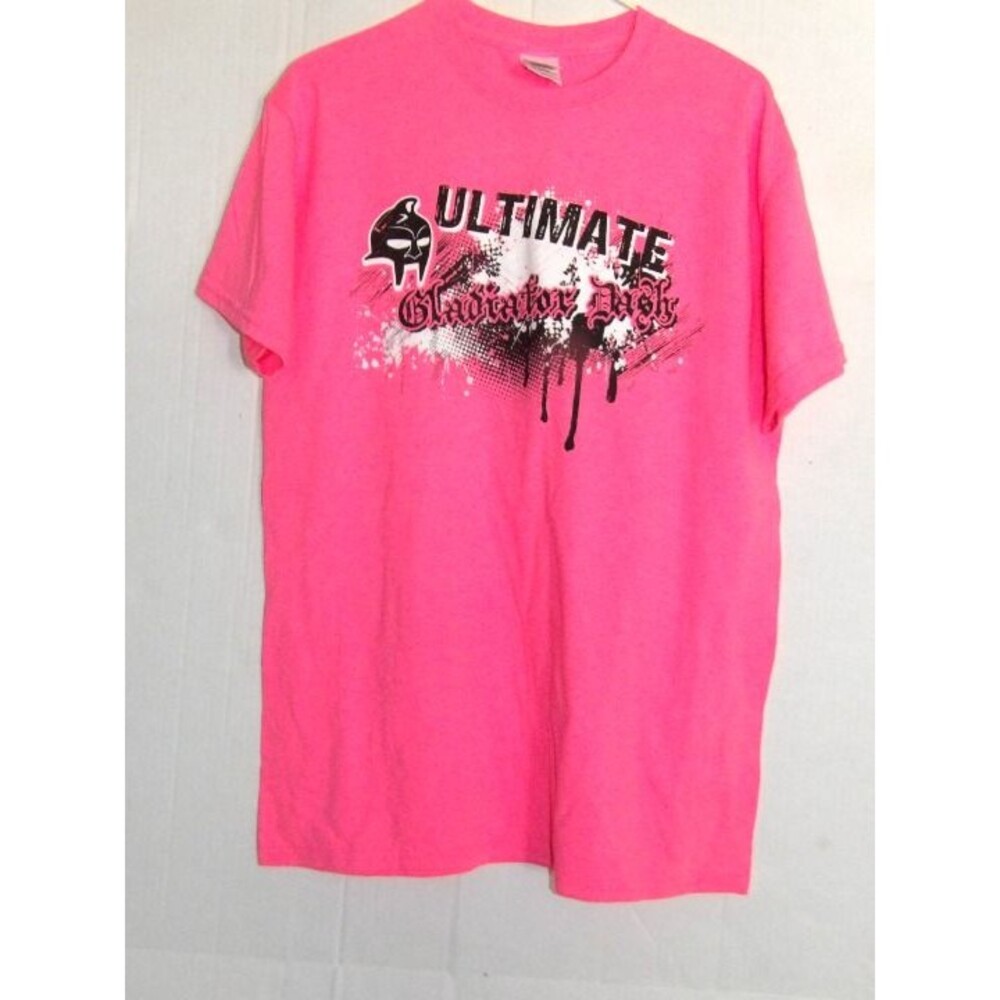 Gildan Pink Ultimate Gladiators T-Shirt Women Size Medium